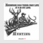 Jagd Aufkleber (Blatt)