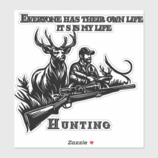 Jagd Aufkleber (Blatt)