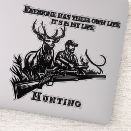 Jagd Aufkleber (Detail)