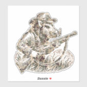 Jagd Aufkleber (Blatt)