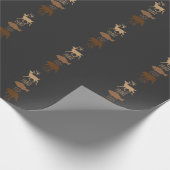 Jagd Bear Outdoor Wilderness Camping Geschenkpapier (Ecke)