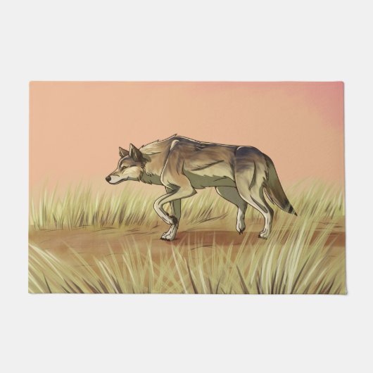Jagd bei Sonnenaufgang Fußmatte (Vorderseite)