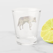 Jagd bei Sonnenaufgang Schnapsglas (Rückseite)