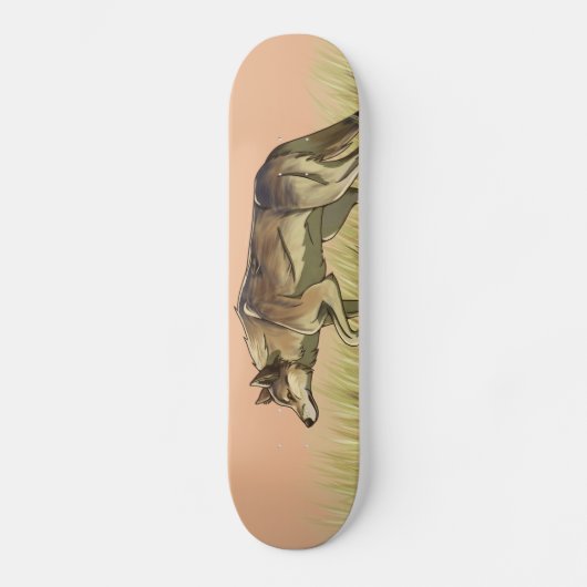 Jagd bei Sonnenaufgang Skateboard (Vorderseite)