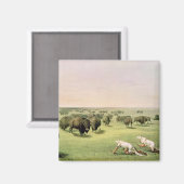 Jagd Buffalo Camouflaged Magnet (Vorderseite/Rückseite)