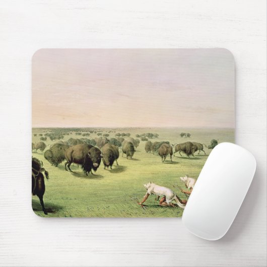 Jagd-Büffel getarnt Mousepad (Mit Mouse)