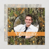 Jagd-Camouflage-Abschluss-Party Einladung (Vorne/Hinten)