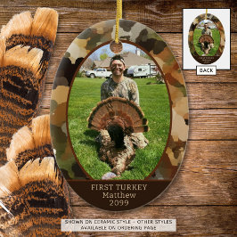 Jagd Camouflage Ein Foto Personalisiert Keramik Ornament