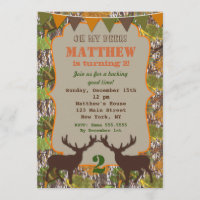 Jagd Camouflage Geburtstagsparty Einladungen