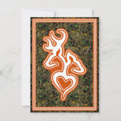 Jagd Camouflage Hochzeit Einladung (Rückseite)