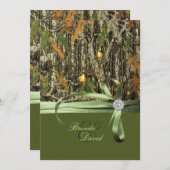 Jagd-Camouflage-Hochzeits-Einladung Einladung (Vorne/Hinten)