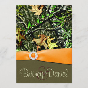 Jagd-Camouflage-Hochzeits-Einladungen Einladung