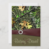 Jagd Camouflage Hochzeitseinladungen Einladung (Vorderseite)