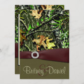 Jagd Camouflage Hochzeitseinladungen Einladung (Vorne/Hinten)