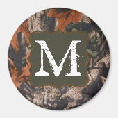 Jagd Camouflage Jäger Camou Monogram Initial Magne Magnet (Vorne)