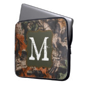 Jagd-Camouflage-Jäger-Camouflage-Monogramm 15" Laptopschutzhülle (Vorderseite Links)