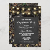 Jagd-Camouflage + Kreide Engagment Party Einladung (Vorne/Hinten)