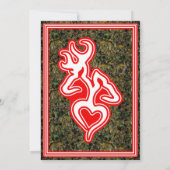 Jagd-Camouflage-laden rote kundenspezifische Einladung (Rückseite)