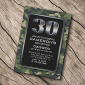 Jagd Camouflage Militärische 30. Geburtstagseinlad Einladung