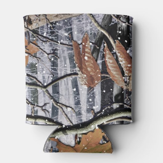 Jagd Camouflage Schneemuster 3 Dosenkühler (Rückseite)