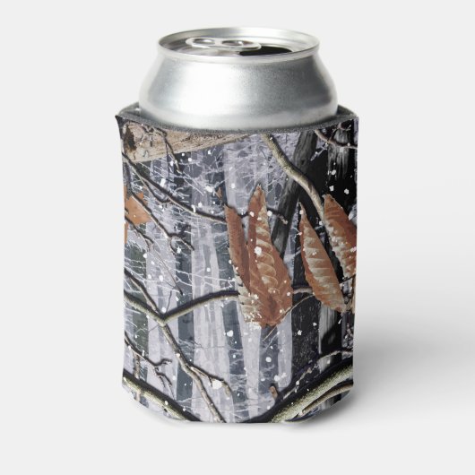 Jagd Camouflage Schneemuster 3 Dosenkühler (Kanne Rückseite)