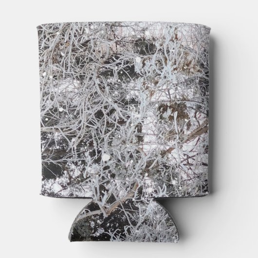 Jagd Camouflage Schneemuster 4 Dosenkühler (Rückseite)