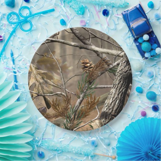 Jagd-Camouflage-Tarnungs-Party-Teller für Duschen Pappteller (Party)