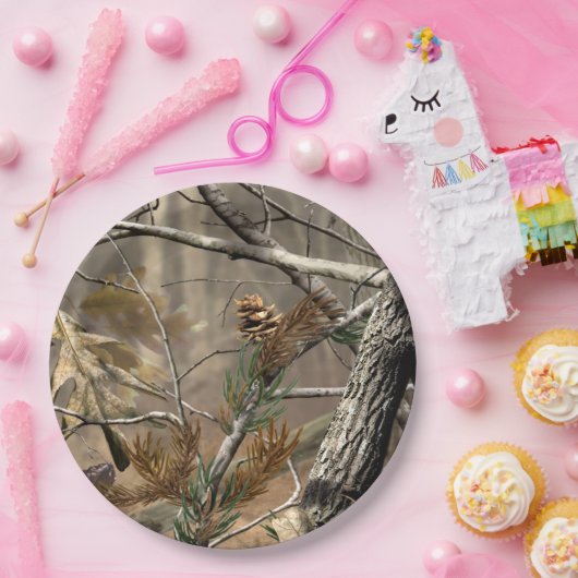 Jagd-Camouflage-Tarnungs-Party-Teller für Duschen Pappteller (Party)