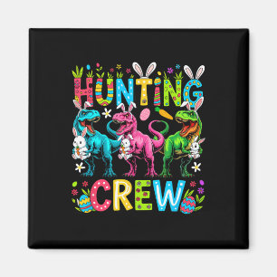 Jagd-Crew Ostern Drei süße Hasen T-Rex-Jäger Magnet