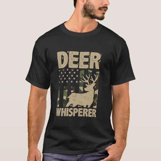Jagd Deer Buck Jagd Patriotic Hunter Long Sl T-Shirt (Vorderseite)