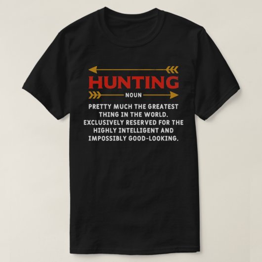 Jagd Definition Humorer Jäger Huntsman T-Shirt (Design vorne)