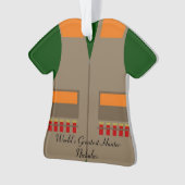 Jagd der Weste-Weihnachtsverzierung Ornament (Vorderseite)