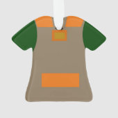 Jagd der Weste-Weihnachtsverzierung Ornament (Rückseite)