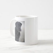 Jagd des schwarzen Labradors Kaffeetasse (Vorderseite Links)