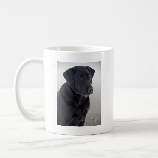 Jagd des schwarzen Labradors Kaffeetasse (Links)