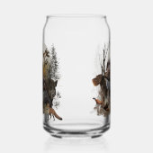 Jagd, deutsches Drahthaar Pointer Dosenglas (Links)