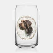 Jagd, deutsches Drahthaar Pointer Dosenglas (Vorderseite)