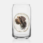 Jagd, deutsches Drahthaar Pointer Dosenglas (Rückseite)