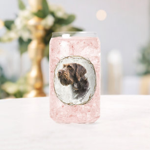 Jagd, deutsches Drahthaar Pointer Dosenglas