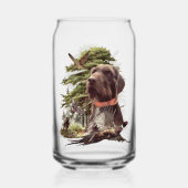 Jagd, deutsches Drahthaar Pointer Dosenglas (Rückseite)