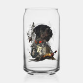 Jagd, deutsches Drahthaar Pointer Dosenglas (Rückseite)