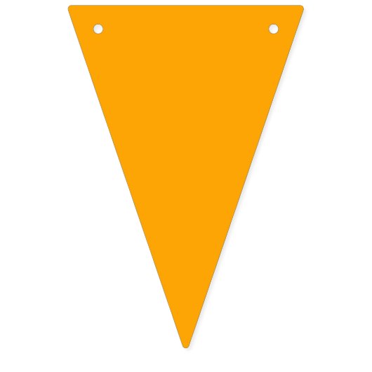 Jagd: Dreiecksfahnen - Orange Wimpelkette (Dritte Fahne)