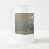 Jagd Egret Mattierte Tasse (Vorderseite Links)