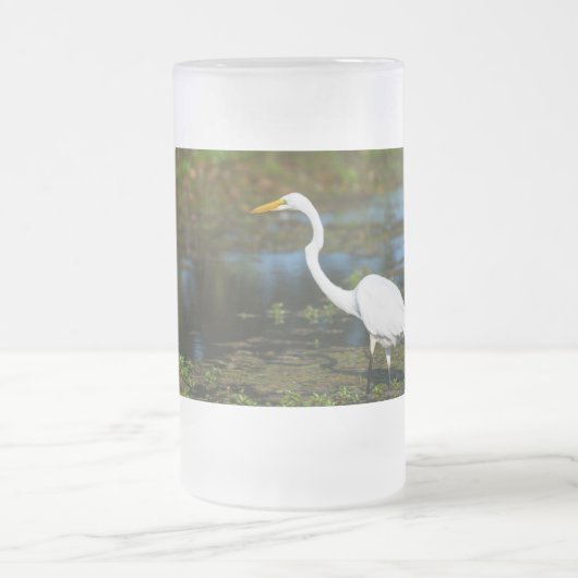 Jagd Egret Mattierte Tasse (Mittel)