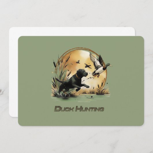 Jagd Einladung (Vorne/Hinten)