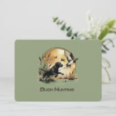 Jagd Einladung (Stehend Vorderseite)