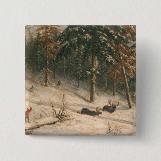 Jagd-Elche Button (Vorderseite)
