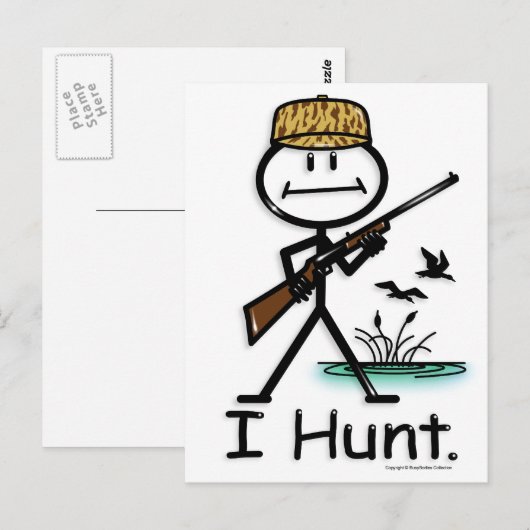 Jagd:Ente Postkarte (Vorne/Hinten)