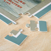 Jagd-Fischen-Plakat-Puzzle Puzzle (Seite)