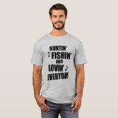 Jagd, Fischen täglich T-Shirt (Vorne ganz)